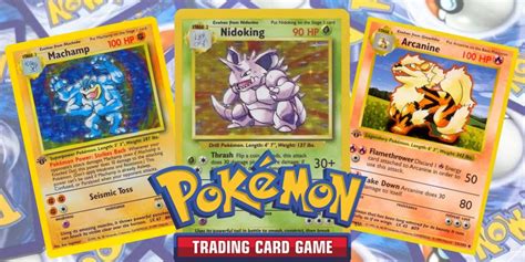 Pokémon TCG Base Set Individual Collectible Card Game Cards.